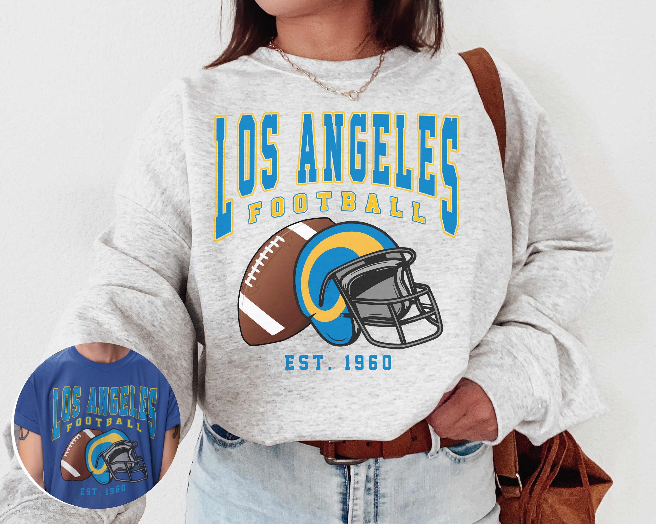La rams cheap crewneck sweatshirt