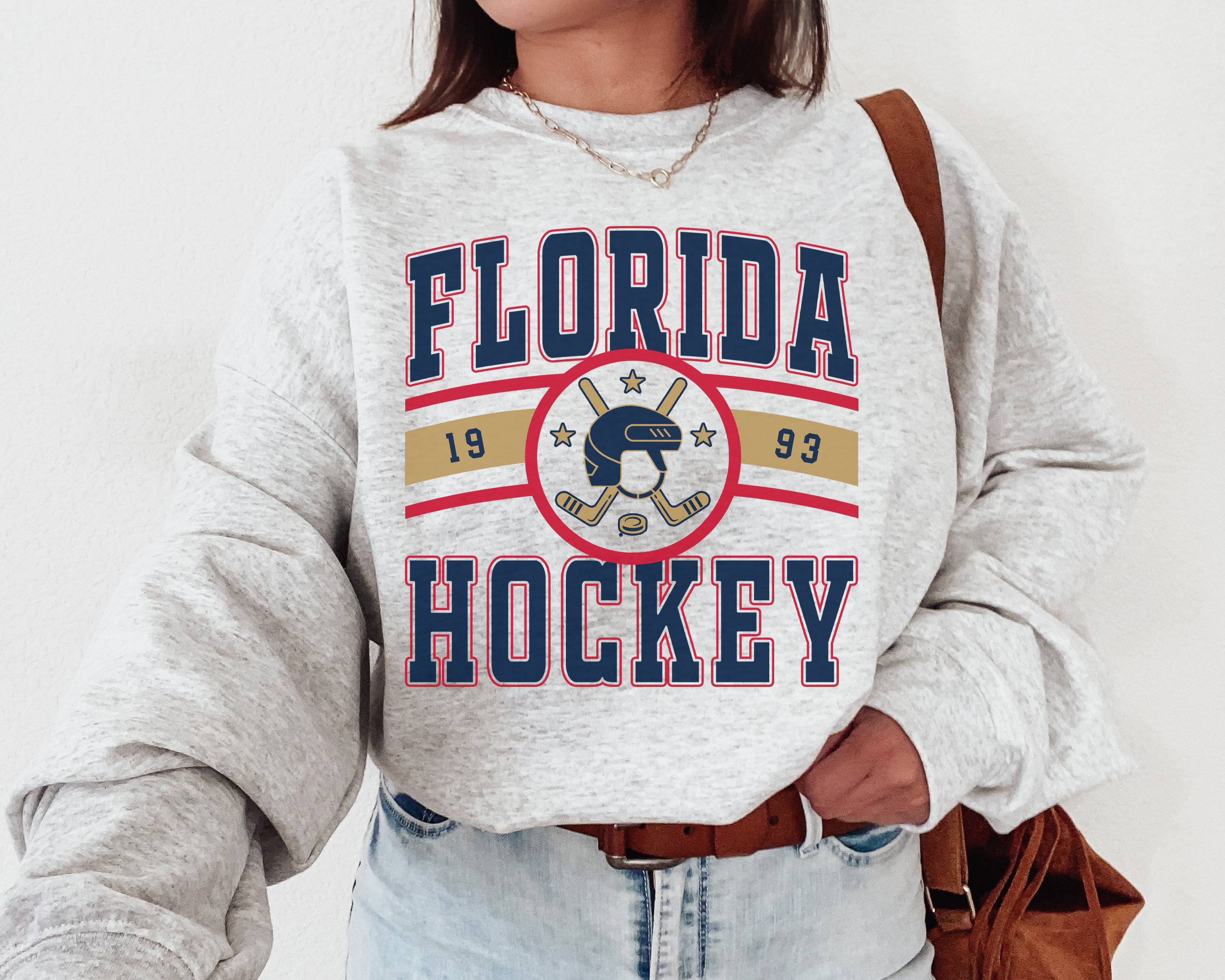 Florida Panthers Vintage NHL Crewneck Sweatshirt Hoodie Shirt