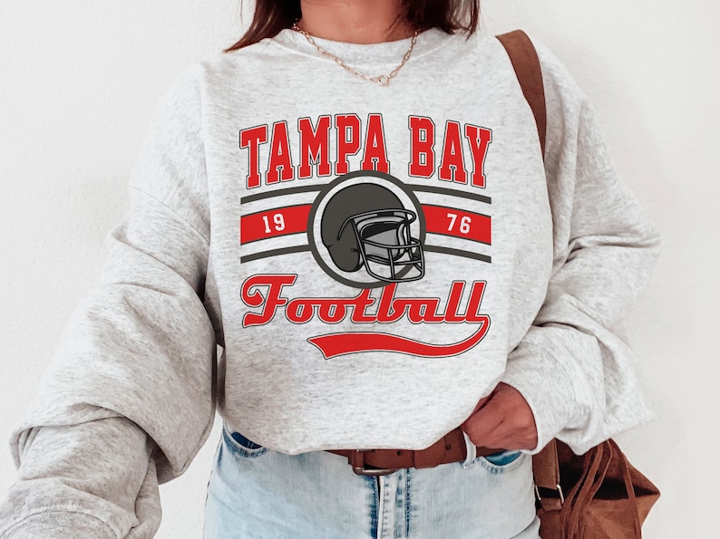 Tampa Bay Football Crewneck, Vintage Tampa Bay Football Sweatshirt, Buccaneers Sweatshirt, Tampa Bay T-Shirt