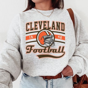 Cleveland Football Crewneck Sweatshirt, Browns Sweatshirt, Vintage Cleveland Sweatshirt, Retro Cleveland Shirt, Browns Fan Gift