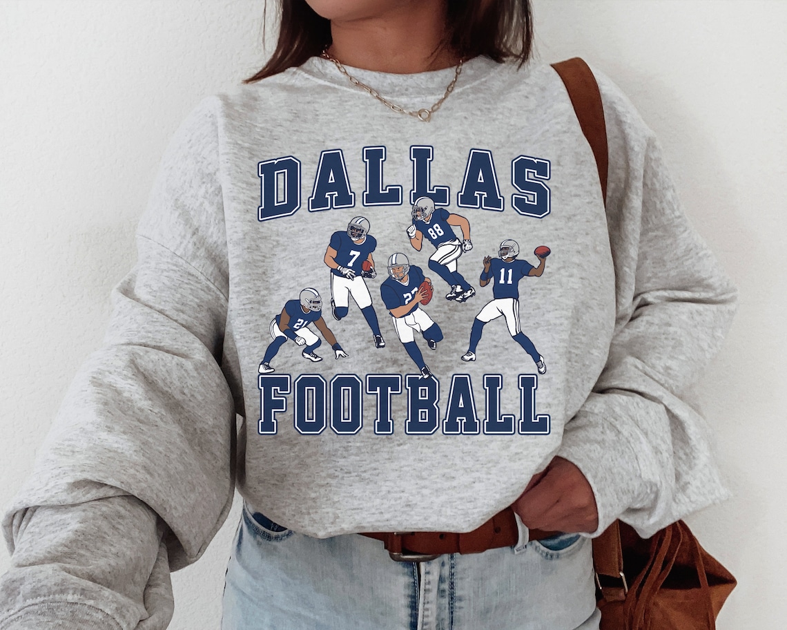 Dallas Football Sweatshirt, Dallas Cowboy Sweatshirt, Vintage Style Dallas Football, Dallas cowboys shirt for women, T-Shirt\Sweatshirt