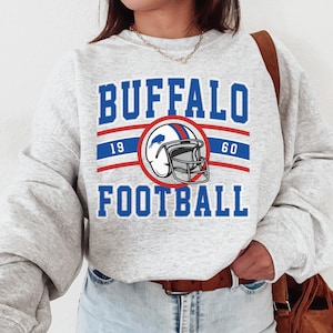 Vintage Buffalo Football Crewneck, Buffalo Bill Sweatshirt, Bill Sweatshirt, Bills Football, Buffalo New York, Buffalo Fan Gift