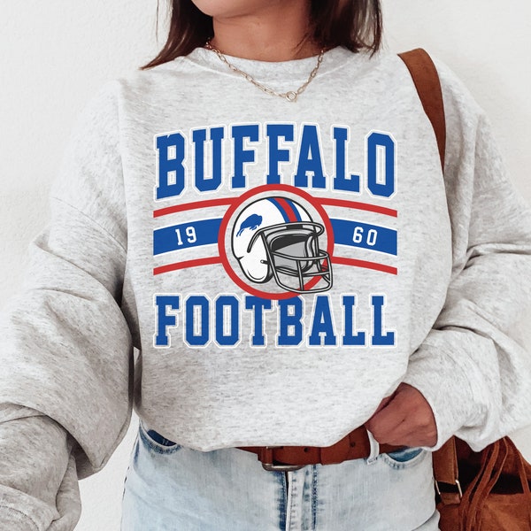 Vintage Buffalo Football Crewneck, Buffalo Bill Sweatshirt, Bill Sweatshirt, Bill Football, Buffalo New York, Buffalo Fan Geschenk