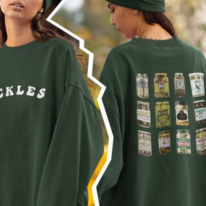 Vintage Canned Pickles Sweatshirt, Pickle Lovers Sweatshirt \ T-Shirt, Canning hot peppers, Refrigerator pickles, National Pickle Day Shirt