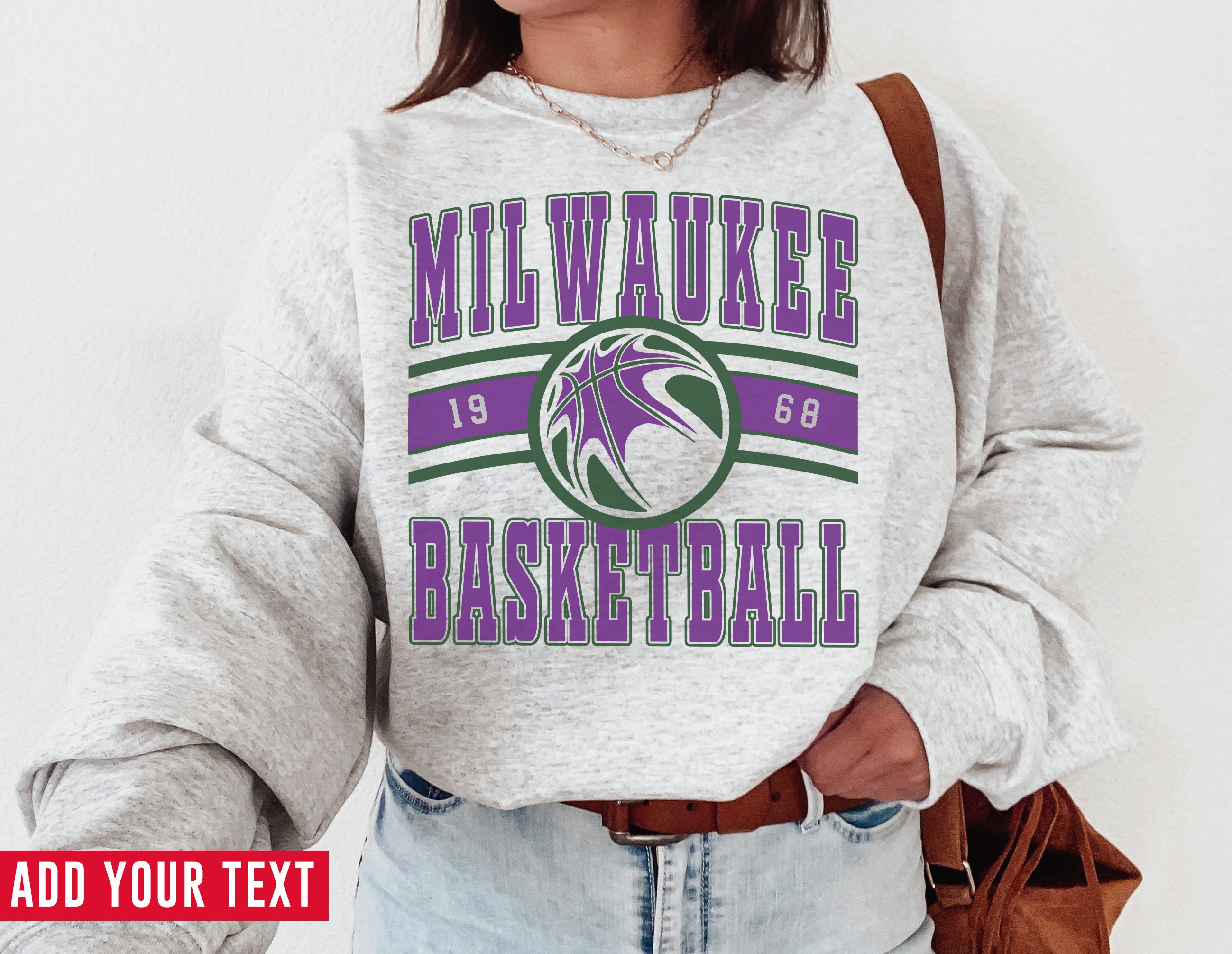 Vintage Milwaukee Bucks Milwaukee Basketball Hoodie - Corkyshirt