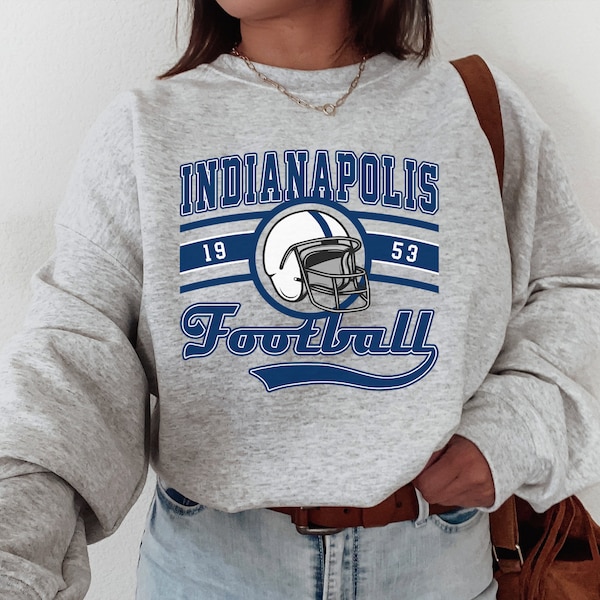 Indianapolis Football Crewneck, sweat-shirt vintage Indianapolis Football
