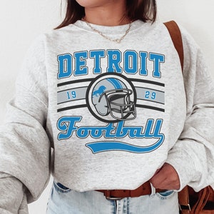 Vintage Detroit Football Crewneck Sweatshirt / T-Shirt, Lions Sweatshirt