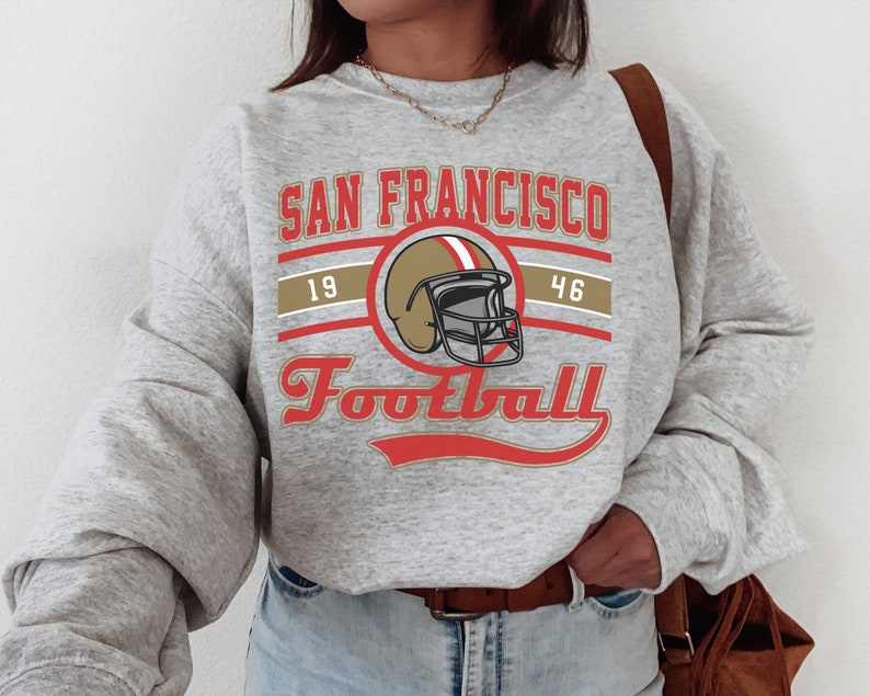 San Francisco 49ers, San Francisco Football Crewneck, The Niners, Vintage San Francisco Sweatshirt, SF Sweatshirt, 49ers Sweatshirt, San Francisco Fan Gift, 49ers Shirt Woman, 49ers Sweatshirt, 49ers Gift, Bay Bombers, The Niners
