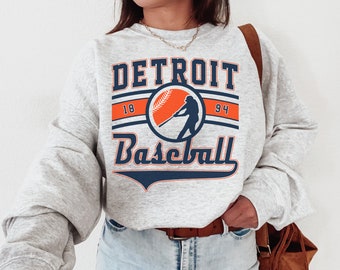 Vintage Detroit Tiger Crewneck Sweatshirt / T-Shirt, Detroit Tiger EST 1894 Sweatshirt, Detroit Baseball Shirt, Retro Tigers Shirt