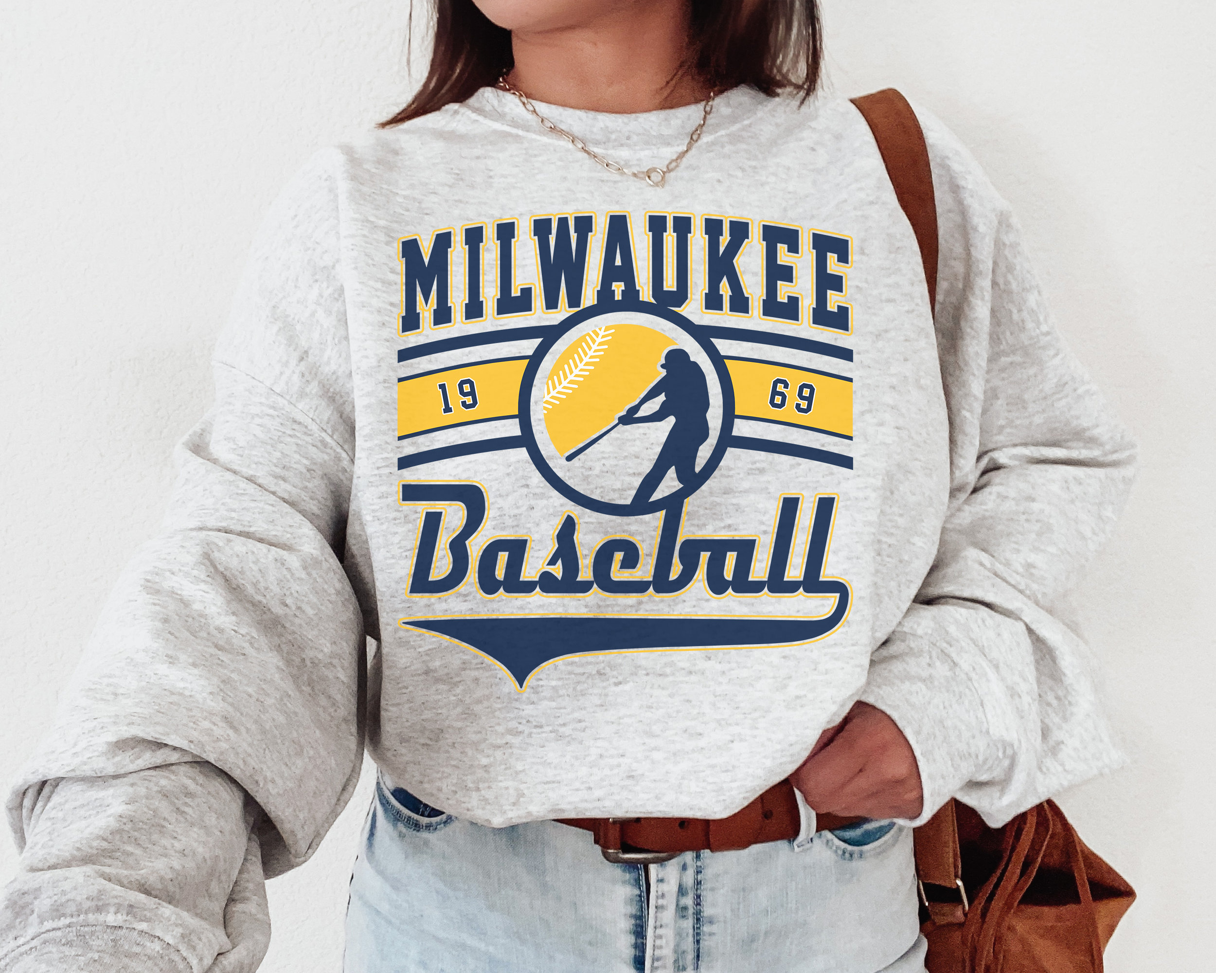 Official Milwaukee Brewers ’47 White Vintage Tubular shirt