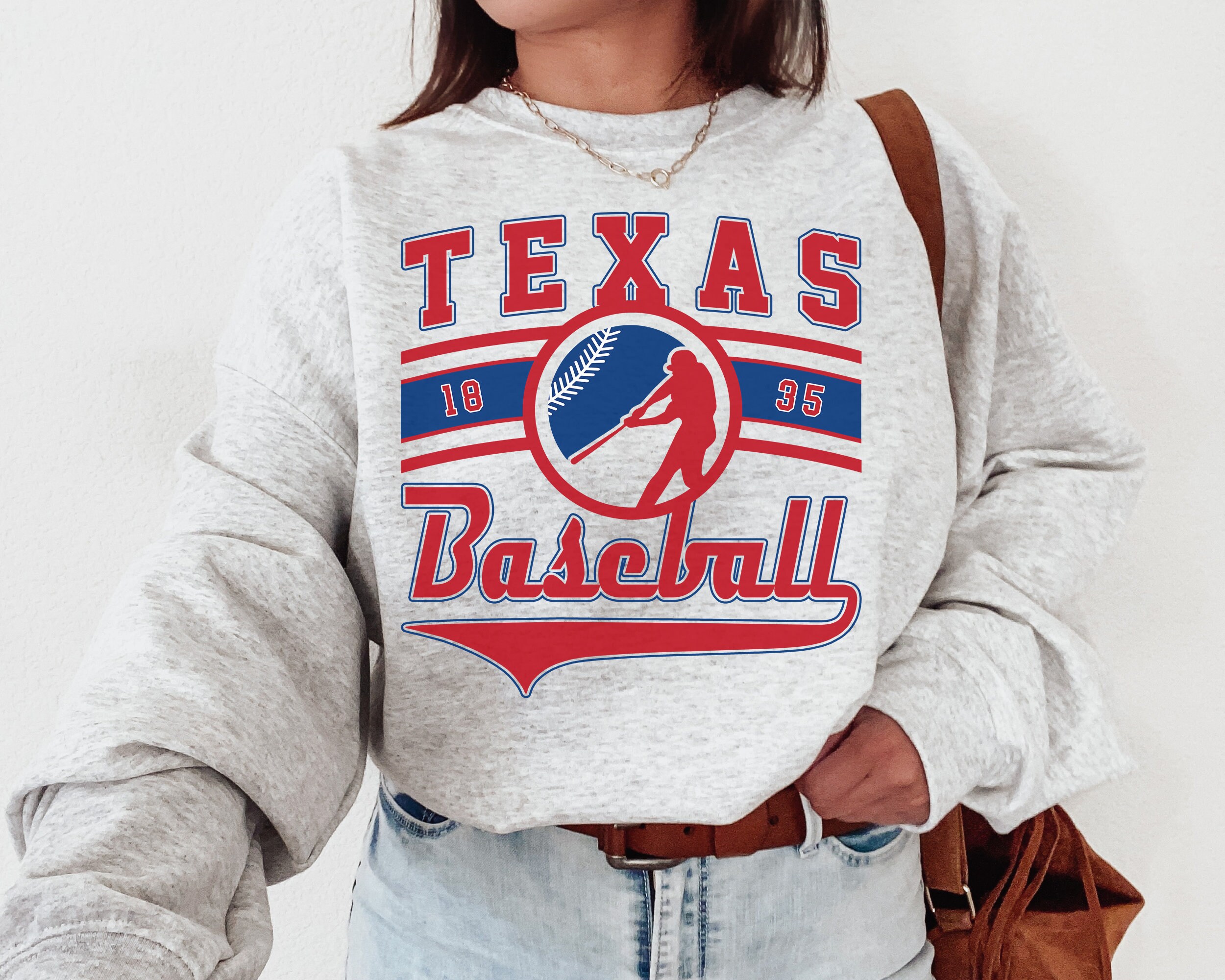 Vintage Texas Ranger Crewneck Sweatshirt / T-shirt Rangers - Etsy Denmark