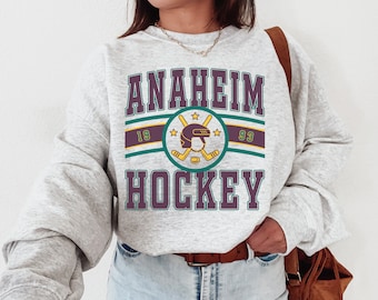KieuBaoArt Vintage 1993 Anaheim Mighty Ducks Crewneck Sweatshirt, Mighty Ducks Shirt, Mighty Ducks Sweater, Mighty Ducks Fan Hockey Shirt, Gift for Her