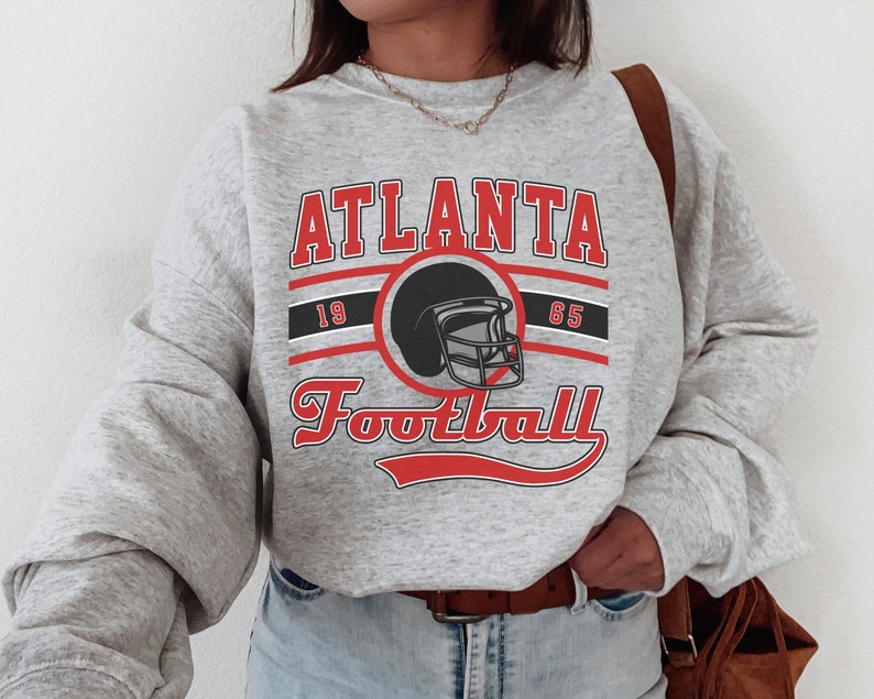 Atlanta Falcons, Atlanta Football Crewneck, Vintage Atlanta Football Sweatshirt, Falcons Sweatshirt, Atlanta Fan Gift, Atlanta T-Shirt, Falcons Sweater, Sunday Football, Football Lovers, Gift for her, Gift for him