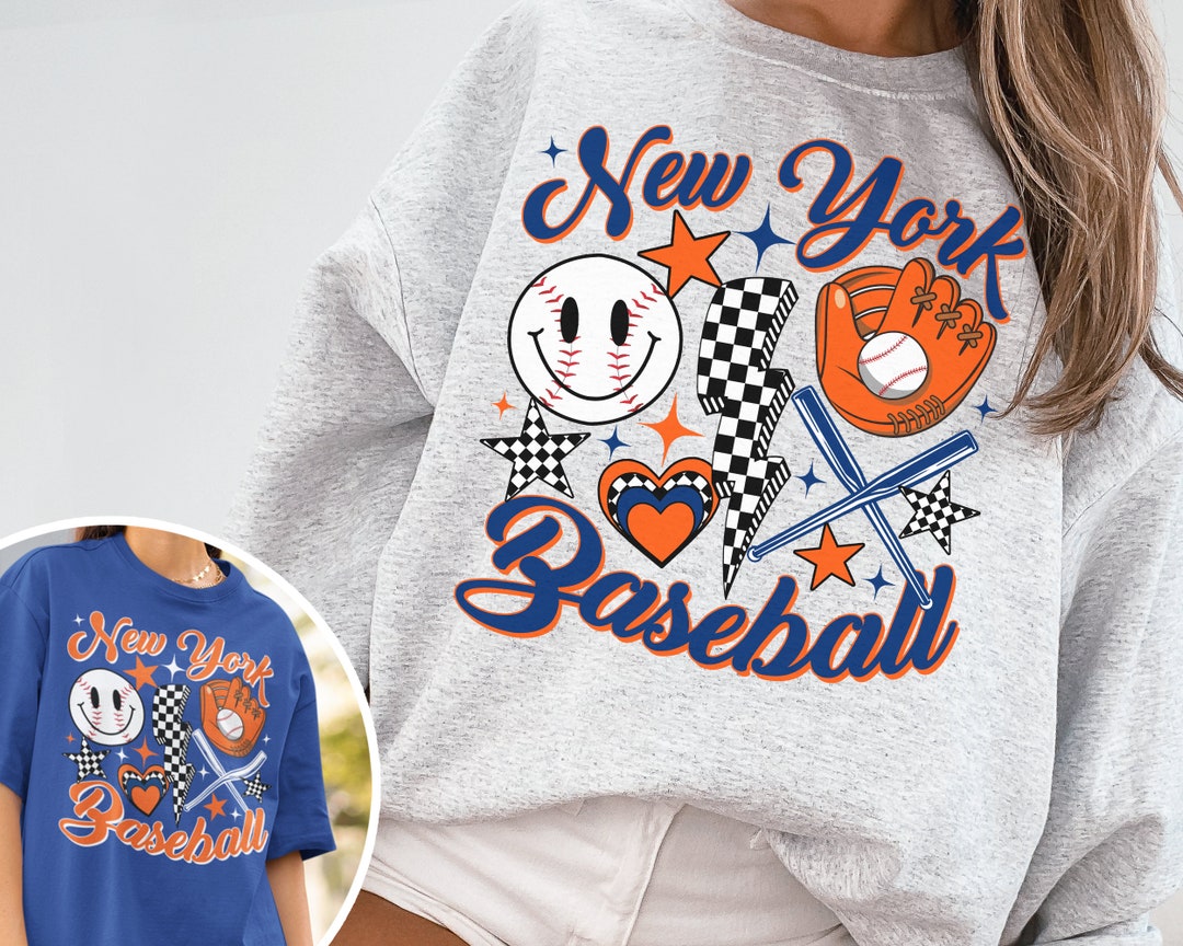 Vintage New York Met Crewneck Sweatshirt / Tshirt, Retro Groovy New