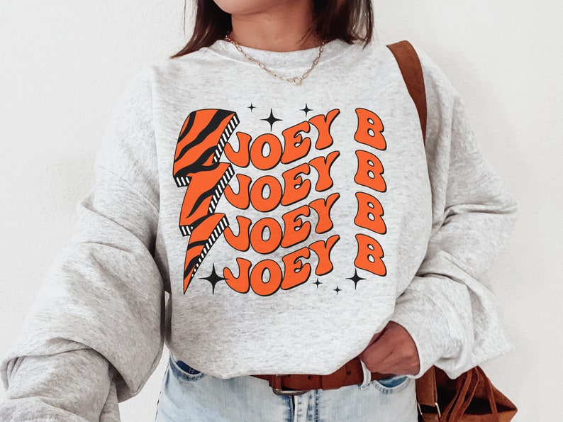 Joey B Shirt, Cincinnati Football Crewneck Sweatshirt Bengal Sweatshirt