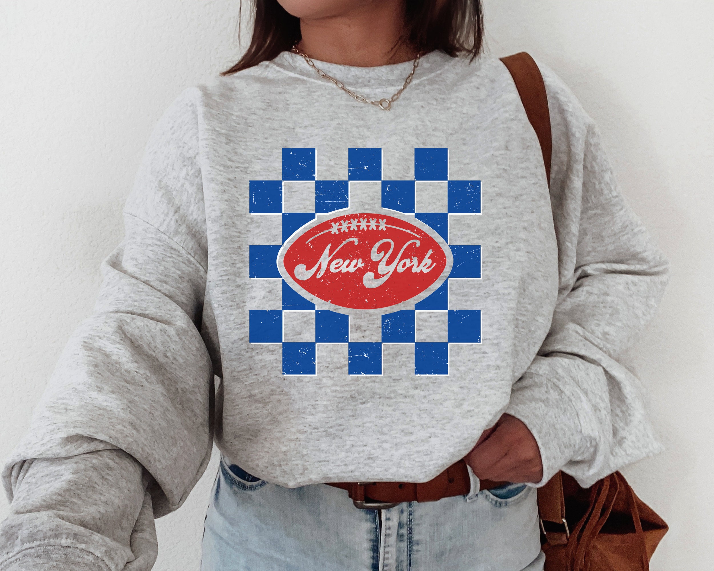 Giant Sweatshirt, New York Football Crewneck, NY Giant Sweatshirt, Retro New York Football Shirt, New York T-Shirt, New York Fan Gift