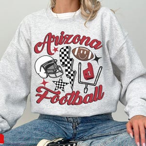 Sudadera/camiseta retro de cuello redondo de fútbol de los Arizona Cardinals, sudadera de estilo vintage de Arizona, camiseta de los Cardinals