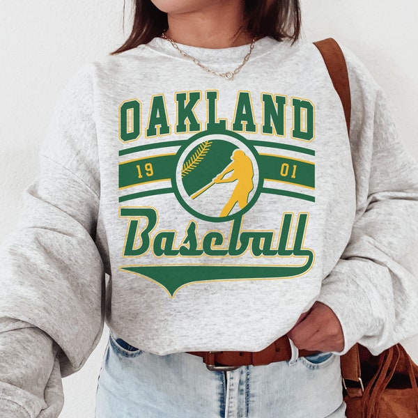 Vintage Oakland Athletic Crewneck Sweatshirt / TShirt, Athletics EST 1901 Sweatshirt, Oakland Baseball Game Day Shirt, Retro Athletics Shirt