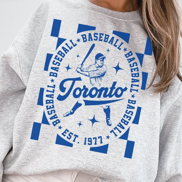 Toronto Blue Jay Crewneck Sweatshirt / T-Shirt, Vintage Toronto Blue Jay, Blue Jay Shirt, Retro Toronto Baseball Shirt, Toronto Womens Shirt