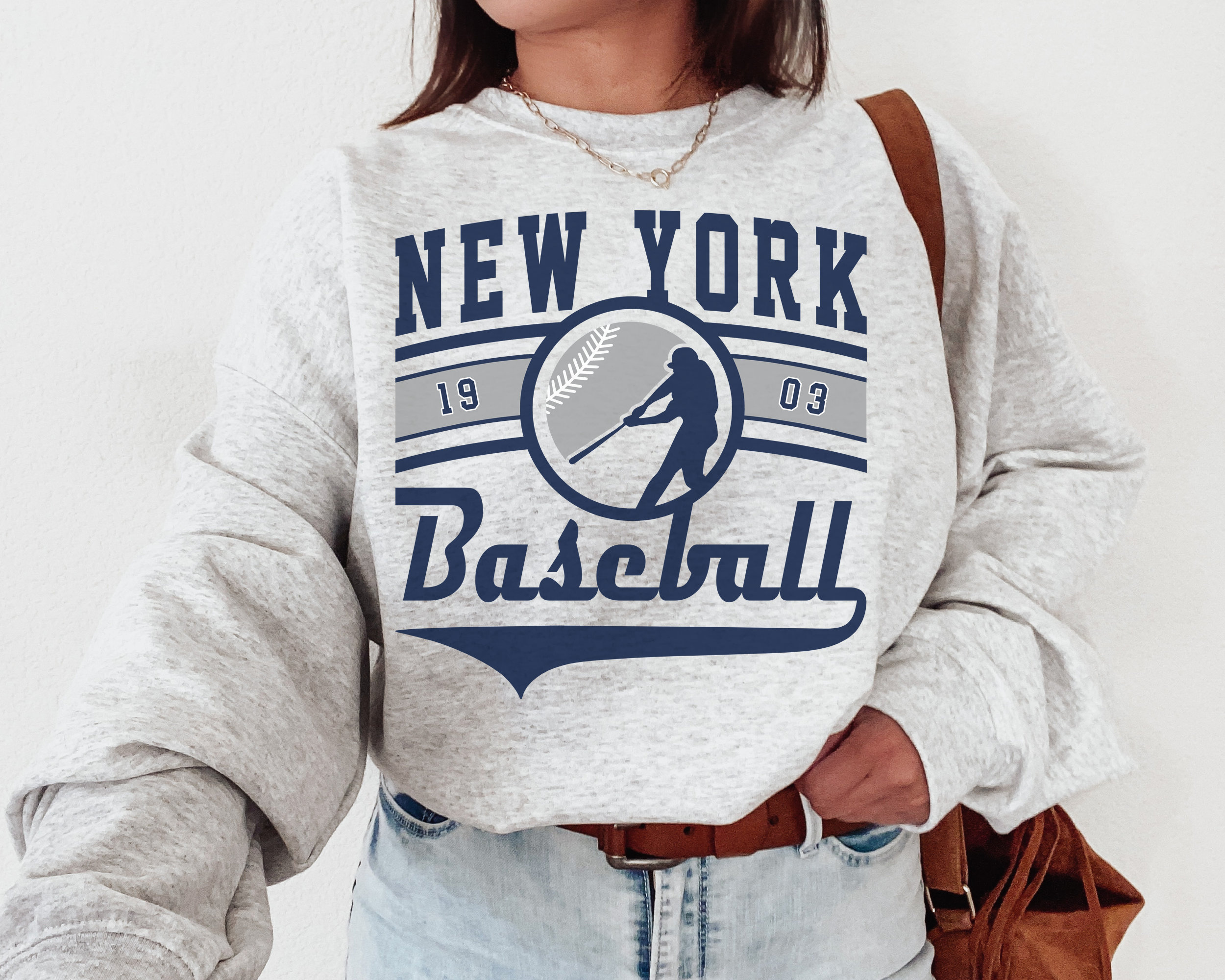 Vintage Style New York Yankees Sweatshirt Yankees MLB - .de