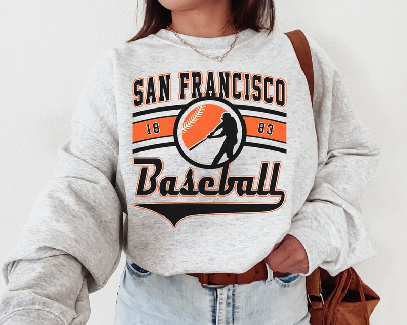 Vintage San Francisco Giant Crewneck Sweatshirt / T-Shirt, Giants EST 1883 Sweatshirt, San Francisco Baseball Game Day Shirt, Retro Giants Shirt, Retro San Francisco, San Francisco Sweater, Giants Sweater, Giants Sweatshirt, San Francisco Game Day