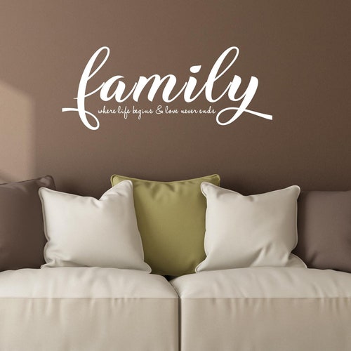 Wall Decal Quote Wall Decal for Living Room Family Quote Etsy