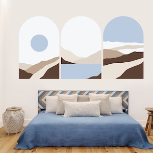 Moden Landscapes - Optie B - Gebogen muurstickers
