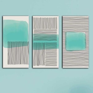 Set of Abstract Creative Minimalist Artistic Hand Painted Compositions | Australian Made, Ready to Hang