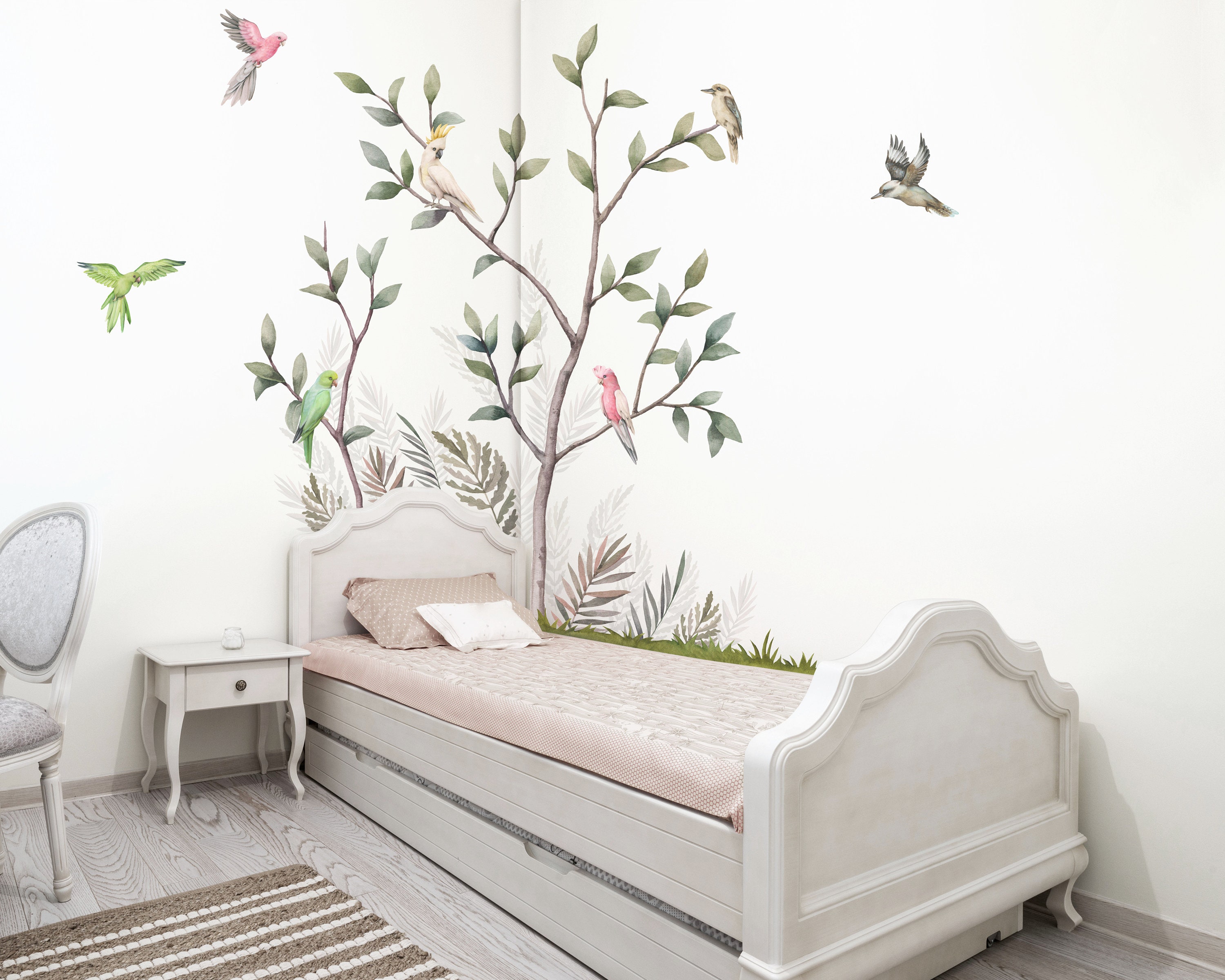 Australian Birds on the Tree Wall Decals Etsy Australia