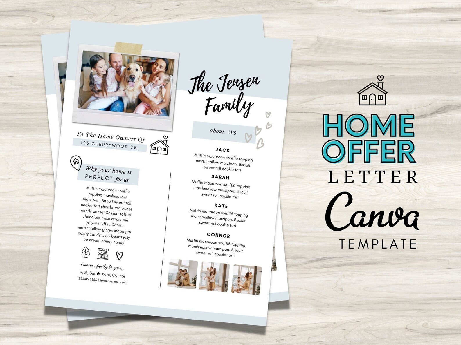 Home Offer Letter Template Home Buying Letter Letter to Etsy