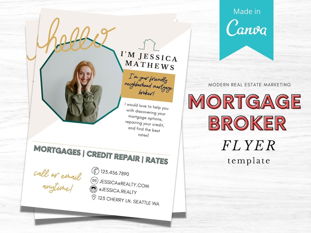 Mortgage Broker Flyer Loan Officer Flyer Mortgage Broker Marketing Loan
