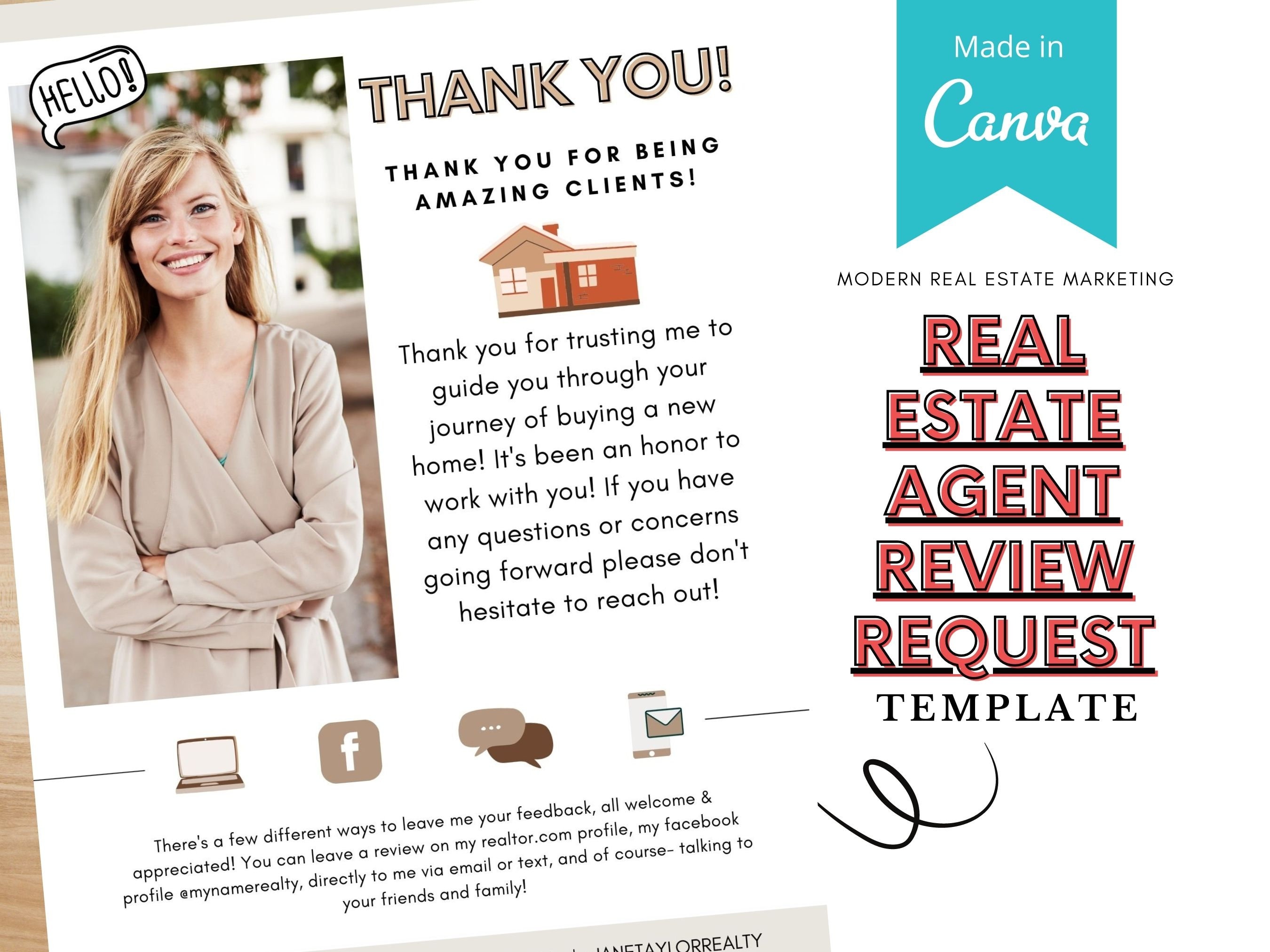 real estate review request template