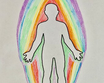 Psychic Aura Reading Drawing And Write Up + Optional Reiki Healing