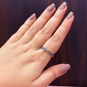 Sterling Silver Stacking Ring, Dainty Ring, Silver Band, Thin Band, Minimalist Jewelry, Birthday Gift, Gift For Her