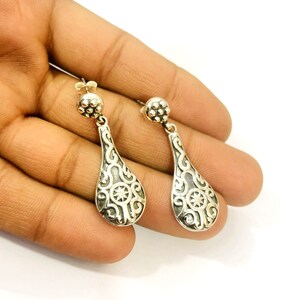 Silver Stud Earring,925 Sterling Silver, Vintage Stud,Dangle Earring, Birthday Gift,Gift For Her,Antique Jewelry