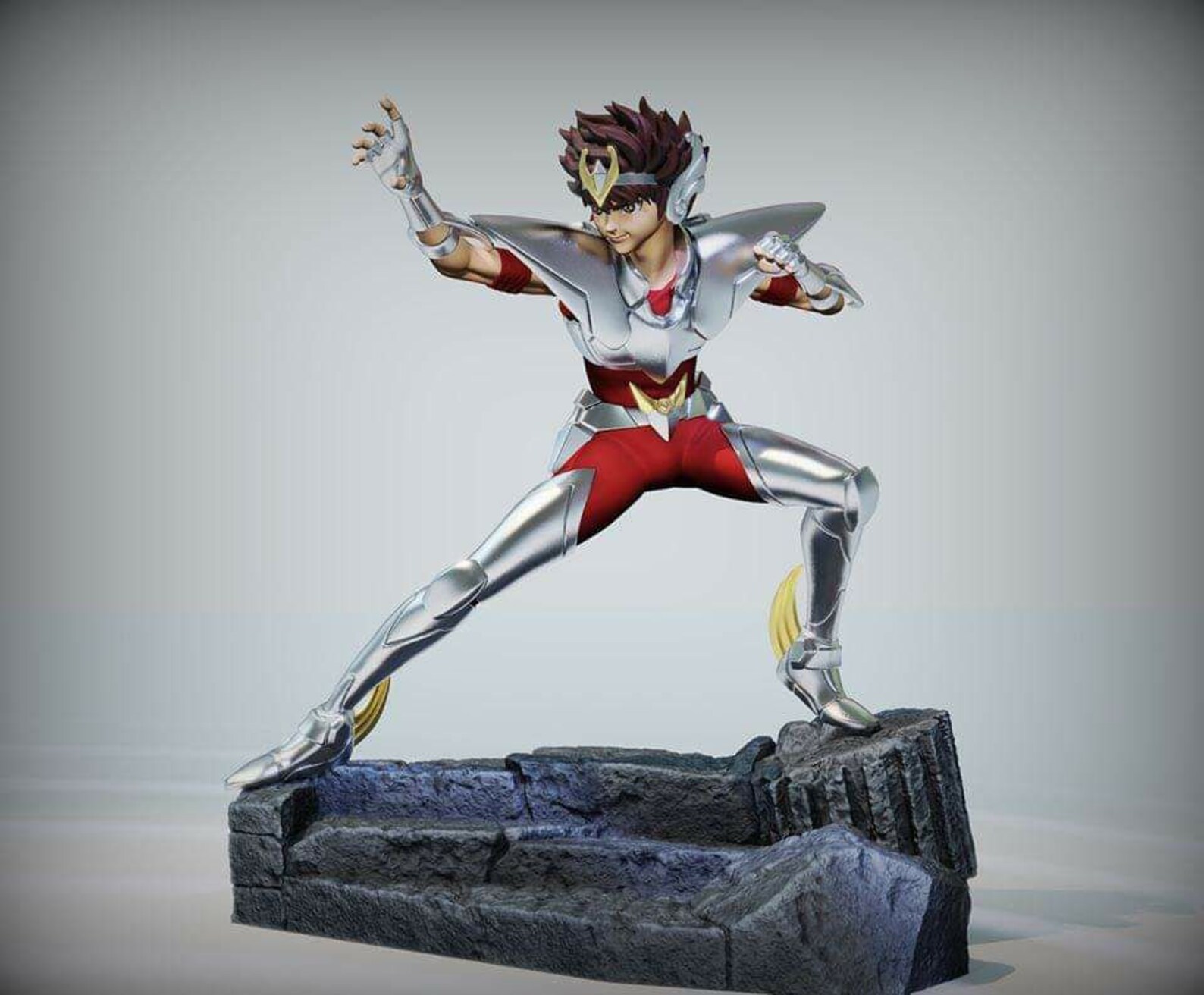 Pegasus Seiya 3D STL Digital Figure File Format 3D Printer