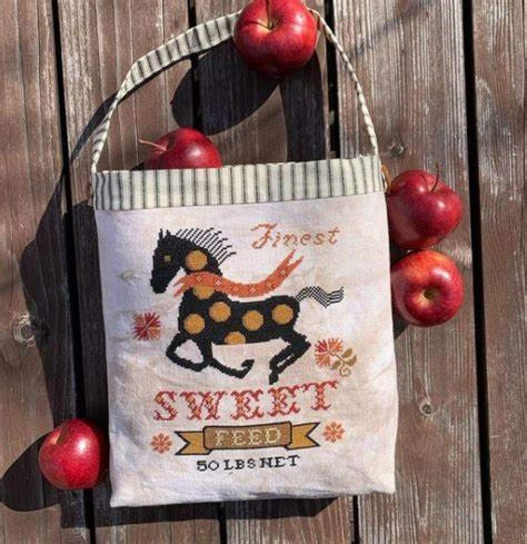 Horse Feed Sack Carriage House Samplings Etsy