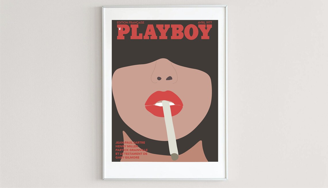 Vintage Playboy Art'April 1977'Fine Art PrintWall Etsy