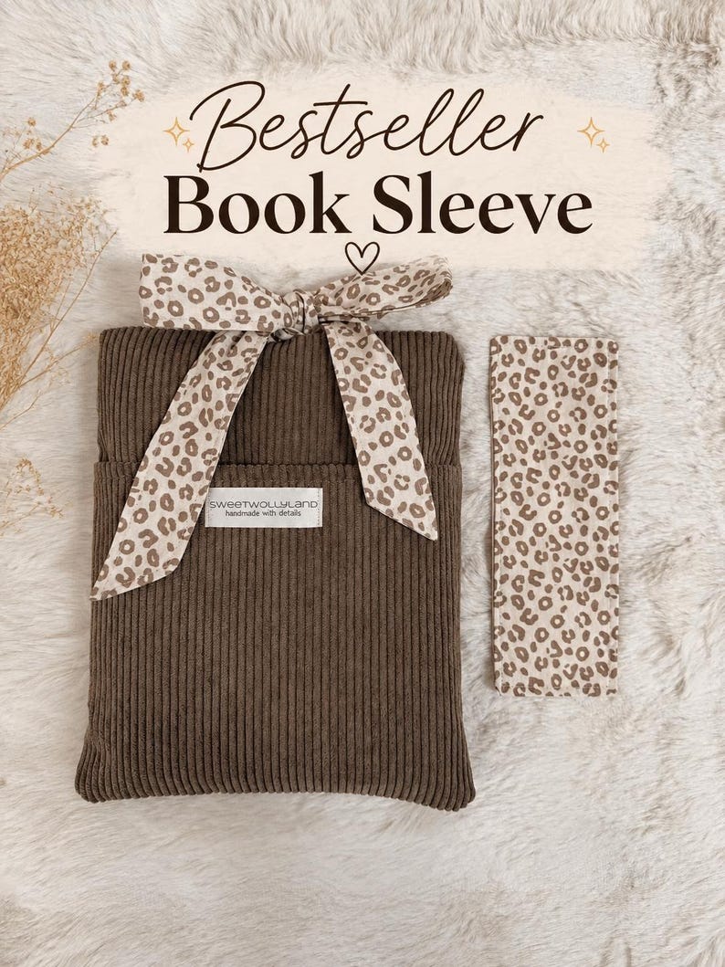 Bestseller Book Sleeve in Buchhüllen super weiche Leo Print Buchtasche mit Schleife
