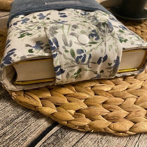 Buchhülle Cord Bücherhülle mit Canvas Buchtasche gepolstert Büchertasche buch Merch Book sleeves Kindle Hülle Geschenk Set Lesezeichen zdjęcie 3