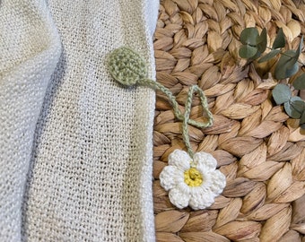 Nabelschnurbändchen Geburtsblume Gänseblümchen Bauchnabelbändchen Krawatte Nabelschnurband Bauchnabelband  Nabelschnurbinder Nabelklemme