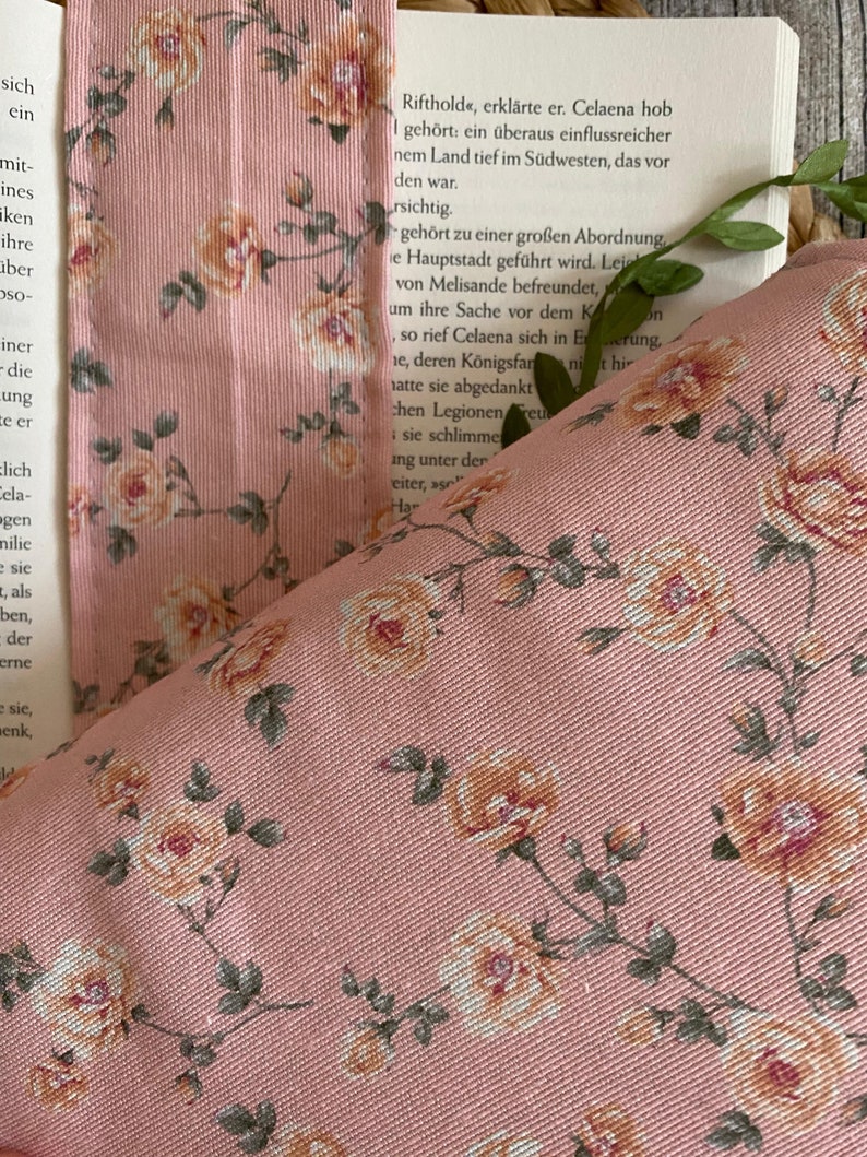 Conjunto de tela para cubierta de libro Funda de libro con bolsa de lona bolsa de libro acolchada Marcador de libro electrónico de lectura acogedor Fundas para libros Fundas para libros imagen 7