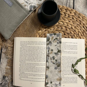 Autumn book cover fabric book cover with canvas book bag padded book bag book accessories bookmarks book sleeves booksleeves image 7
