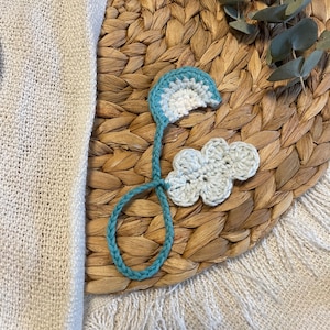 Crocheted belly button band • Woolen umbilical cord band • Umbilical cord tie • Umbilical cord clip