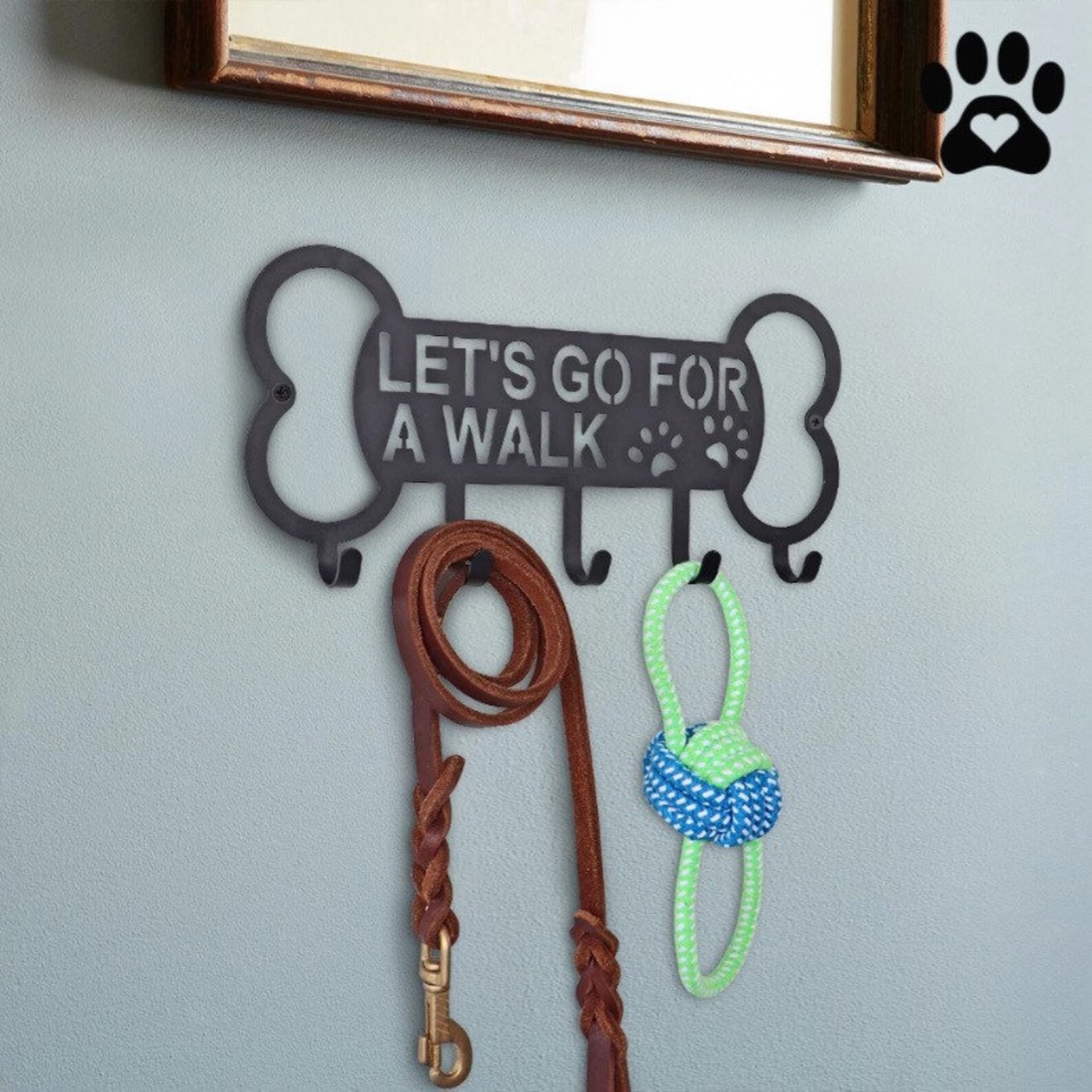 Dog Leash Holder Hook Dog Leash Wall Rack Holder with Free Etsy