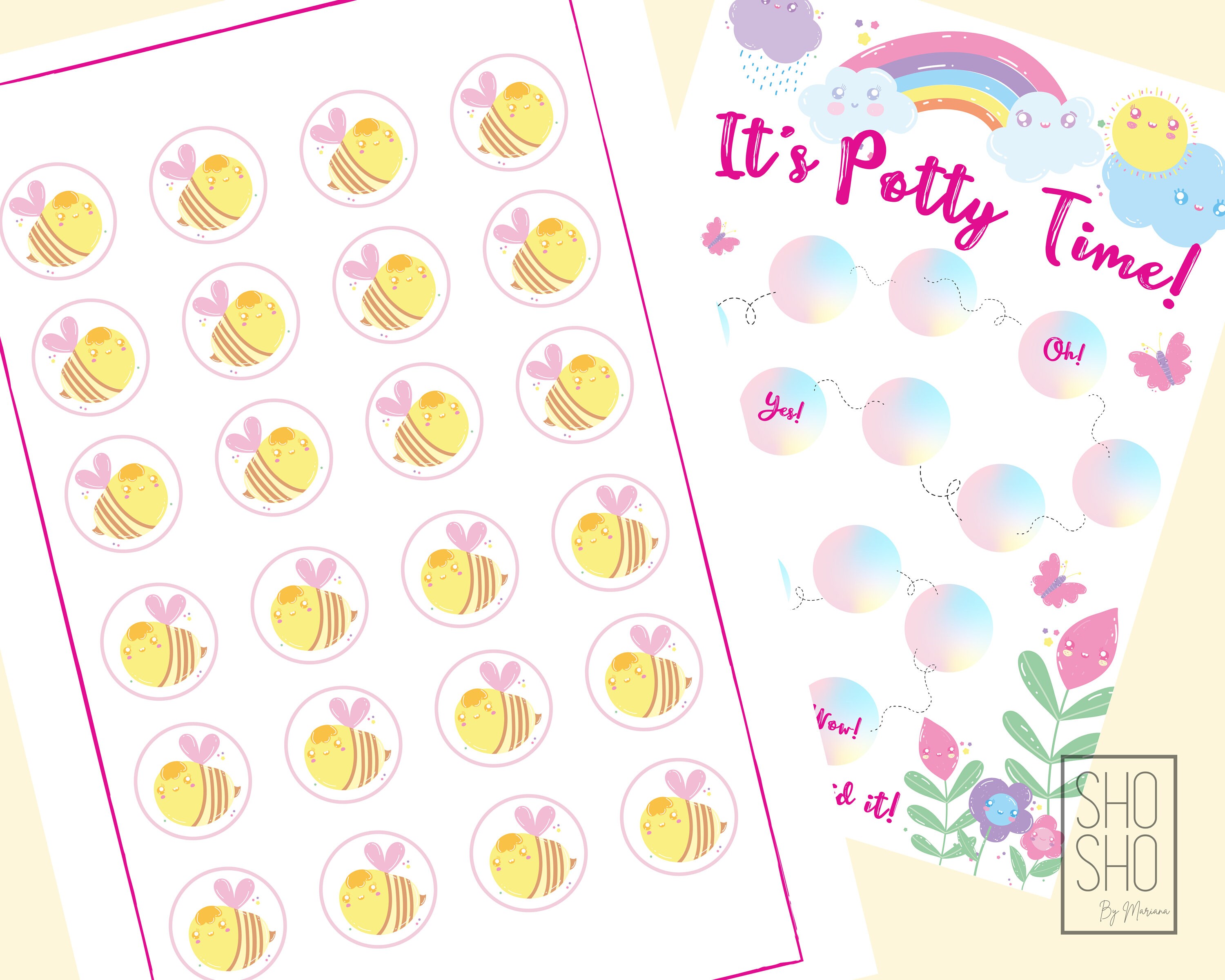 Printable Reward Chart Potty Training Chart Instant Download Reward ...