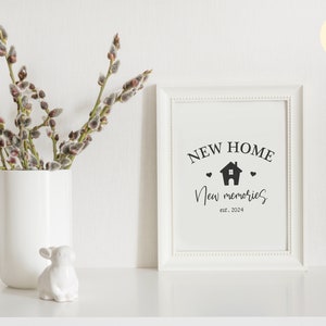 Neues Haus SVG | neues Zuhause SVG| home Schnittdatei Cricut Silhouette| Wohnkultur Geschenk | Einweihungsparty svg | Hauptzeichen svg | neues Zuhause neue Erinnerungen