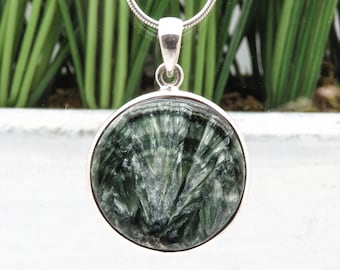Seraphinite Pendant Sterling Silver