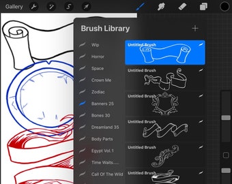Banners (Procreate Brush Set)