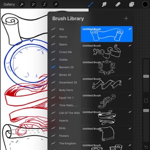 Banners Procreate Brush Set image 1